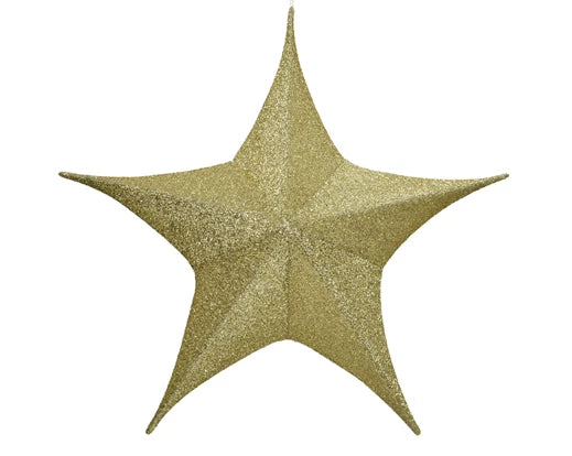 Hanging Star Decoration Gold 135 cm Polyester