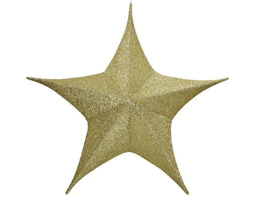 Hanging Star Decoration Gold 135 cm Polyester