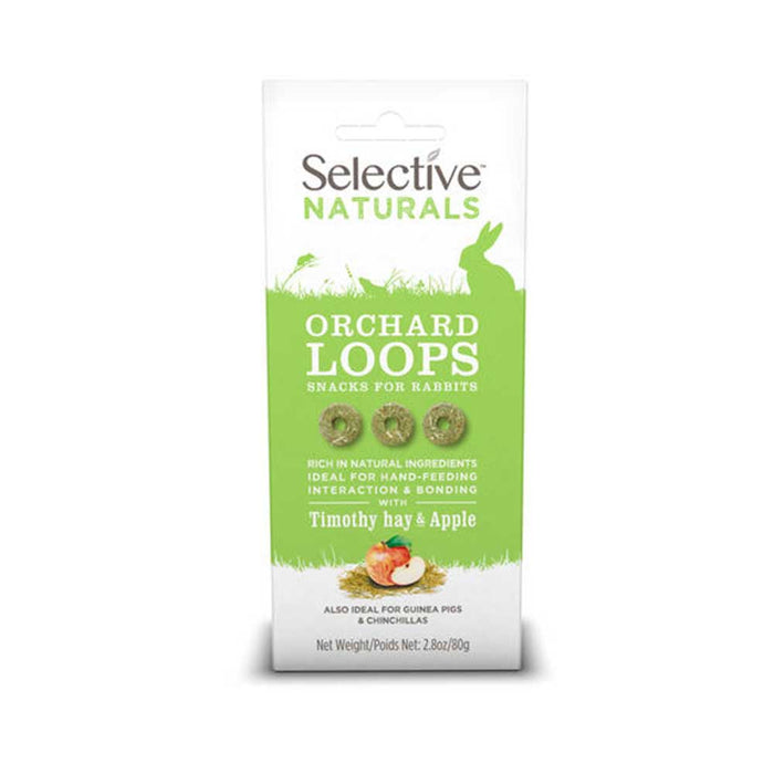 Selective Naturals Orchard Loops For Rabbits & Guinea Pigs 80g