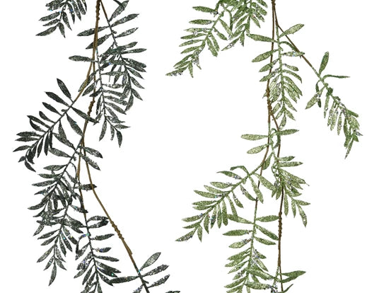Pistachio or pine green decorative Christmas garland 120 cm