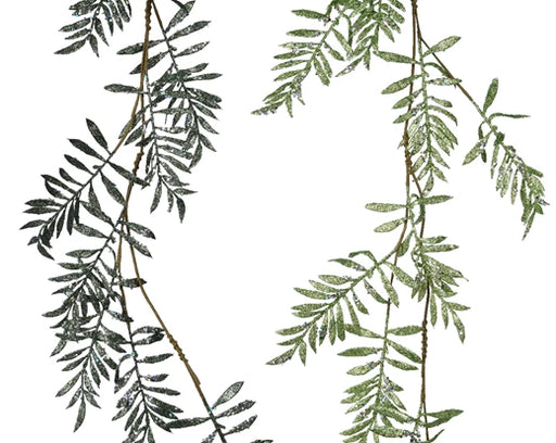 Pistachio or pine green decorative Christmas garland 120 cm