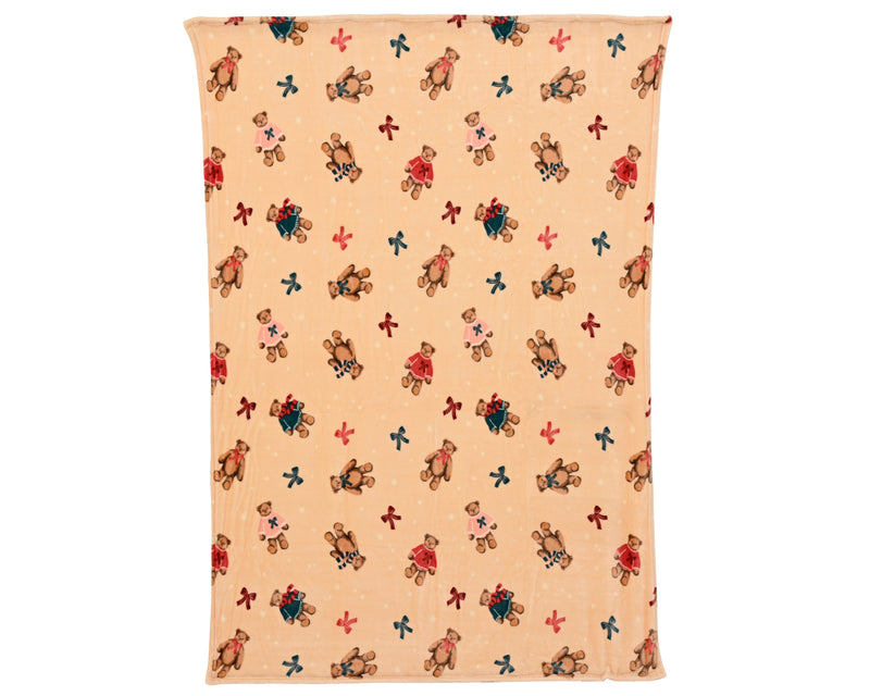 Throw Bear Design Flannel 130 × 170 cm – 2 Assorted Colours – additional view 2