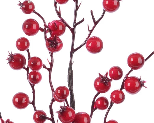 Berry Spray Red 60 cm Foam Decorative Branch