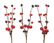 Berry Spray Red Foam 8 cm – Pack of 3