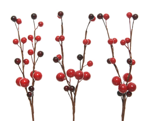 Berry Spray Red Foam 8 cm – Pack of 3