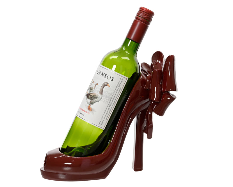 Wine Rack High Heel Shoe Polyresin Red 24.5 cm – alternate view