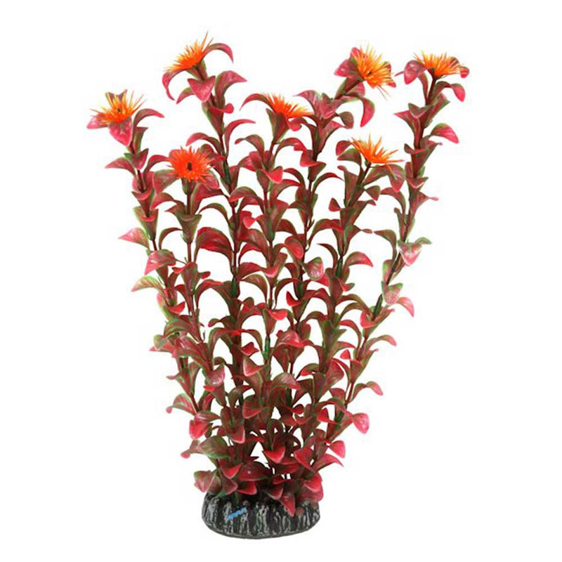 Betta Plastic Red & Green Plant for Aquarium (30cm)