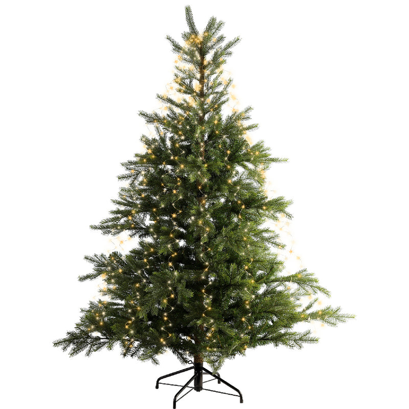 Lumineo Tree Bunch 672 Warm White and Classic Warm with Flashing Effect Gold Cable 2.1m