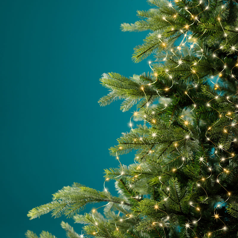 Lumineo Tree Bunch 672 Warm White and Classic Warm with Flashing Effect Gold Cable 2.1m