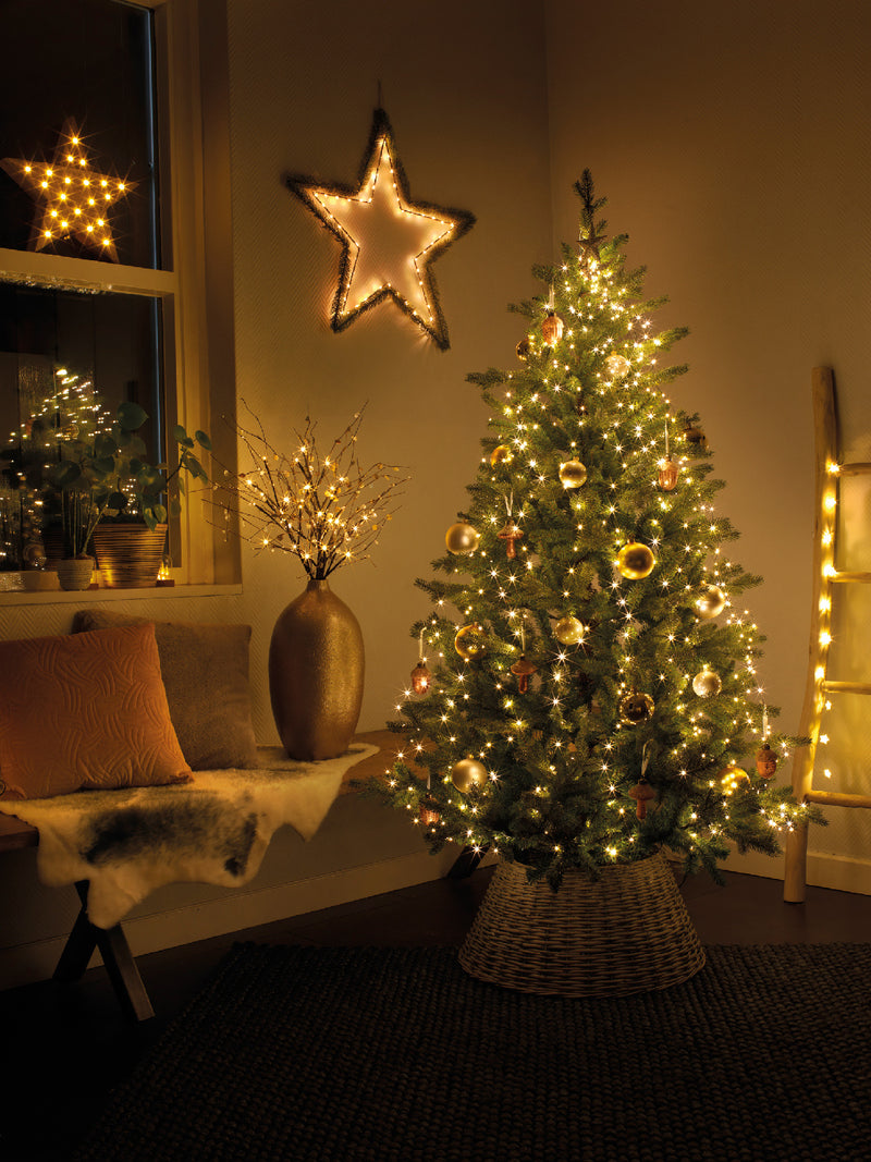 Lumineo Tree Bunch 672 Warm White With Flashing Effect Green Cable 2.1m