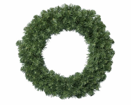 4 Foot Christmas Wreath Imperial Pine Green (D120cm H.25cm)