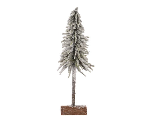 Christmas Forest Table-Piece Pine Tree With Snow Finish 50cm x 18cm