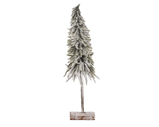 2.5 Foot Frosted Mini Artificial Christmas Tree With Snowy Finish (20cm x 75cm)