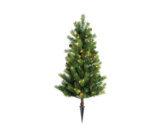 Solar Power Outdoor LED Christmas Tree - Warm White