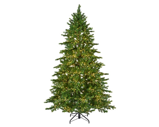 8 Foot Galloway Spruce Pre-Lit Christmas Tree With 5400 Warm White Lights (150cm x 240cm)