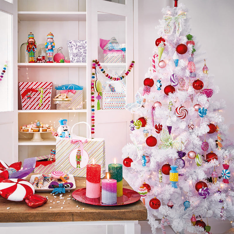 6 Foot Imperial Pine White Artificial Christmas Tree (117cm x 180cm)