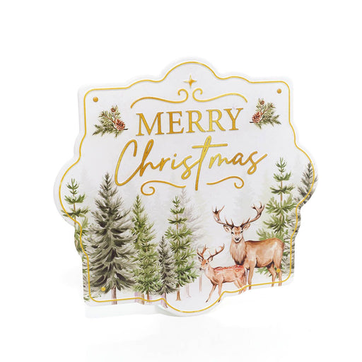 Stag Christmas Wall Plaque