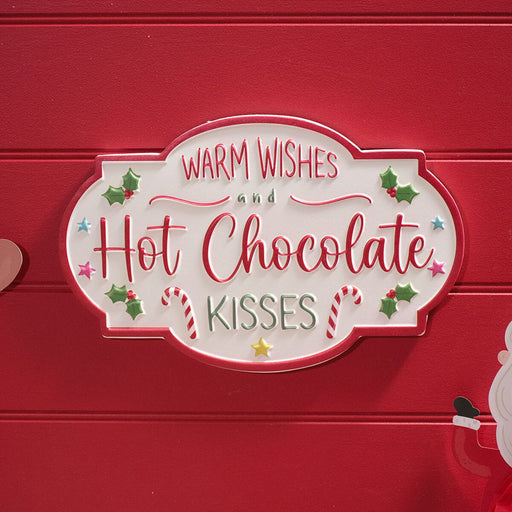 Hot Chocolate & Kisses Christmas Plaque