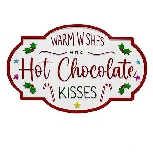 Hot Chocolate & Kisses Christmas Plaque