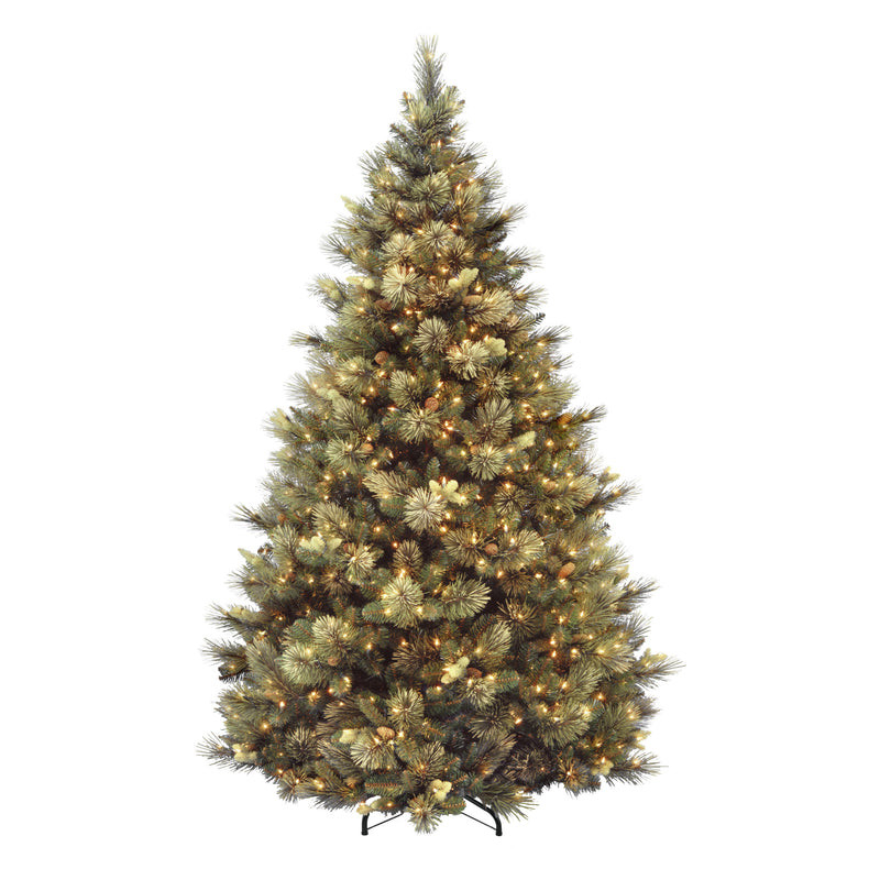 7.5 Foot Carolina Pine Pre-Lit Artificial Christmas Tree with 750 Warm White Lights