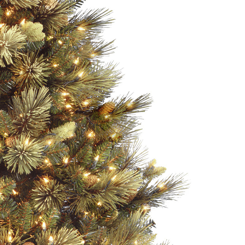 7.5 Foot Carolina Pine Pre-Lit Artificial Christmas Tree with 750 Warm White Lights