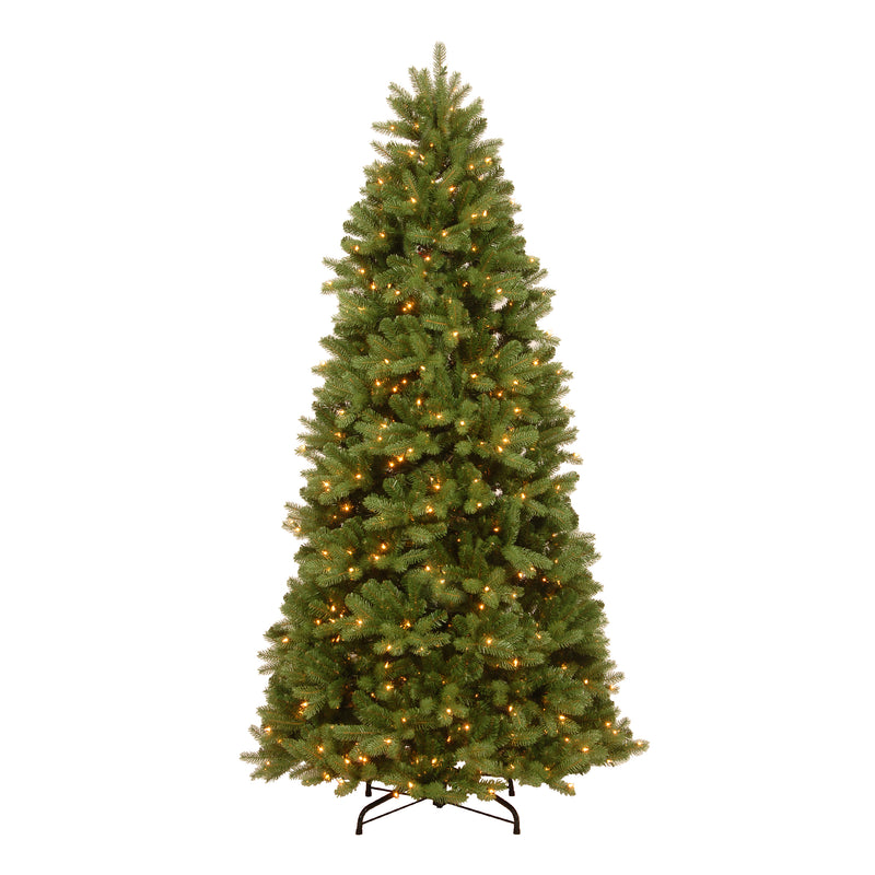 7.5 Foot Fairmont Cedar Slim Pre-Lit Artificial Christmas Tree With 450 Warm White Lights