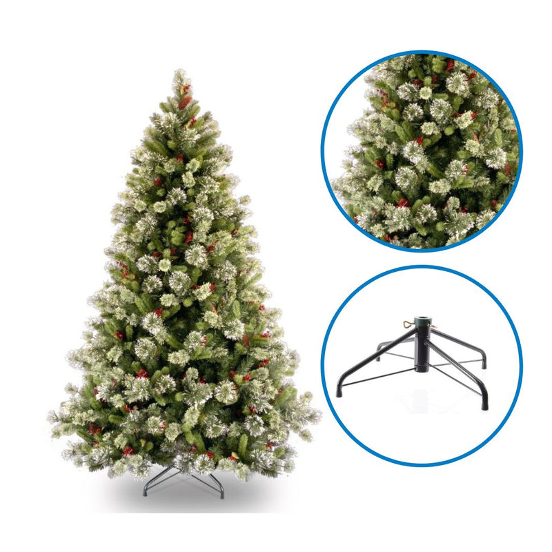 7.5 Foot Wintry Pine Artificial Christmas Tree With Frosted Tips