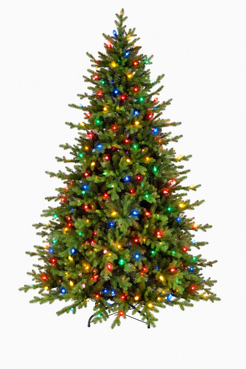 7.5 Foot Pre-Lit Vienna Fir Artificial Christmas Tree with 750 Dual Colour Lights