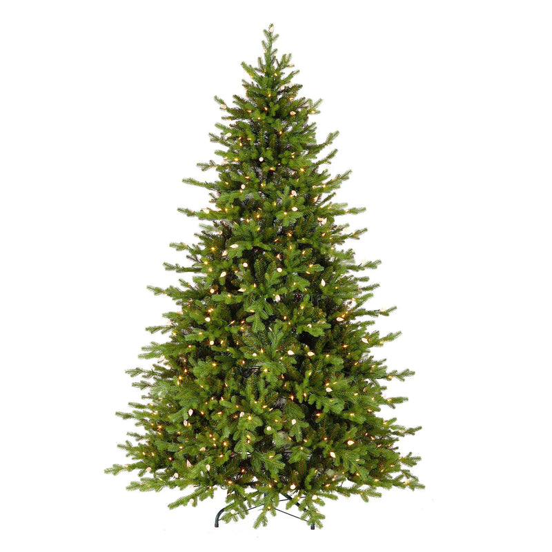 7.5 Foot Vienna Fir Pre Lit Artificial Christmas Tree With 750 Warm White Lights