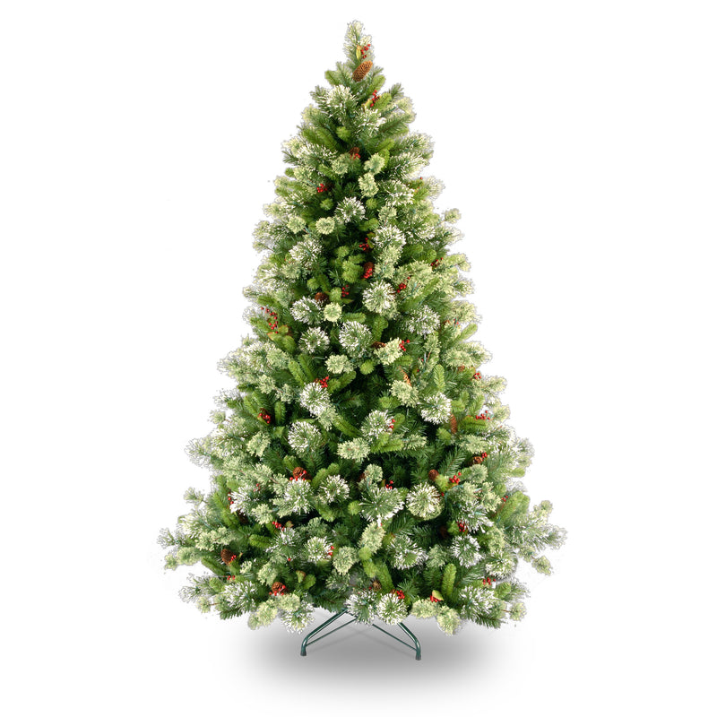 7.5 Foot Wintry Pine Artificial Christmas Tree With Frosted Tips