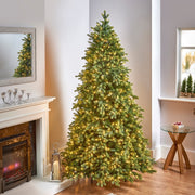 7.5ft pre-lit Westbury Spruce Christmas tree with 800 warm white LEDs alternate product view