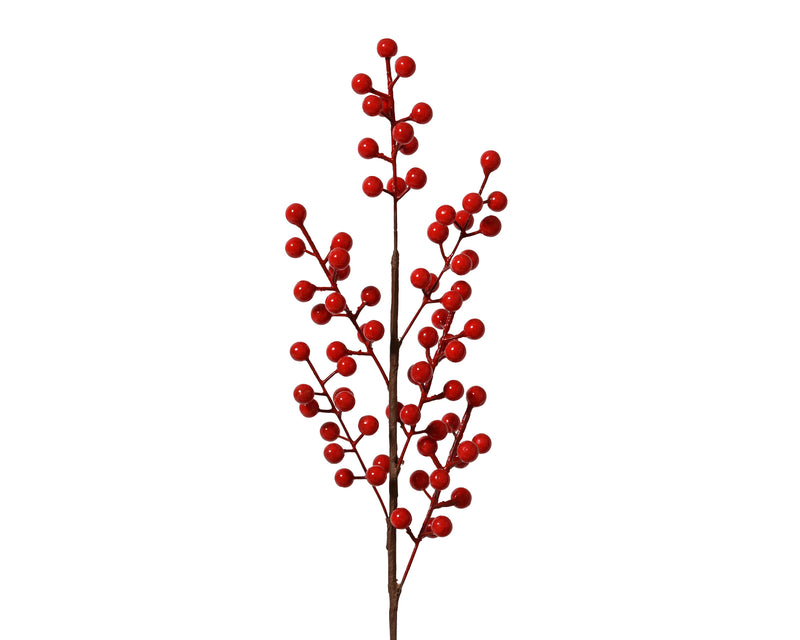 Berry Spray Red 58 cm on Stem