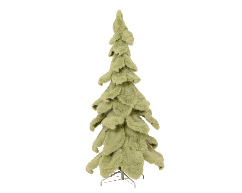 Faux Fur Pine Tree Sage Green 180 cm