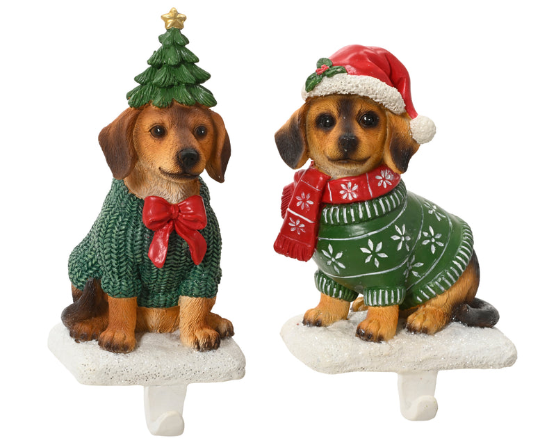 Stocking Hook Dog Figure 16.5 cm – 2 Assorted Designs