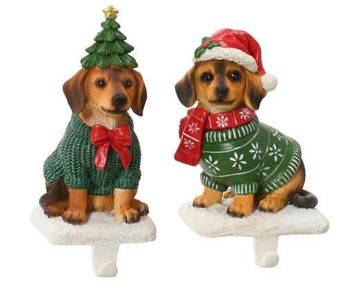 Stocking Hook Dog Figure 16.5 cm – 2 Assorted Designs