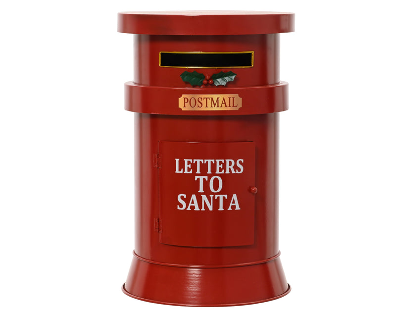 Mailbox Letters to Santa Iron 38 cm Red