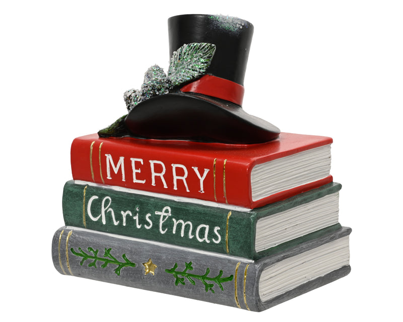 Christmas Book Figure with Top Hat 15 cm