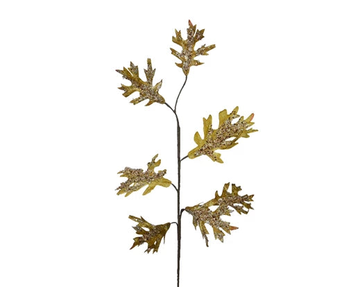 Decorative Branch in Pistachio with Glitter (75x18 cm)