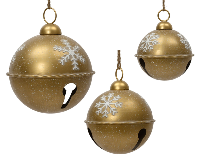 Bell Iron Light Gold Round 30 cm – Pack of 3