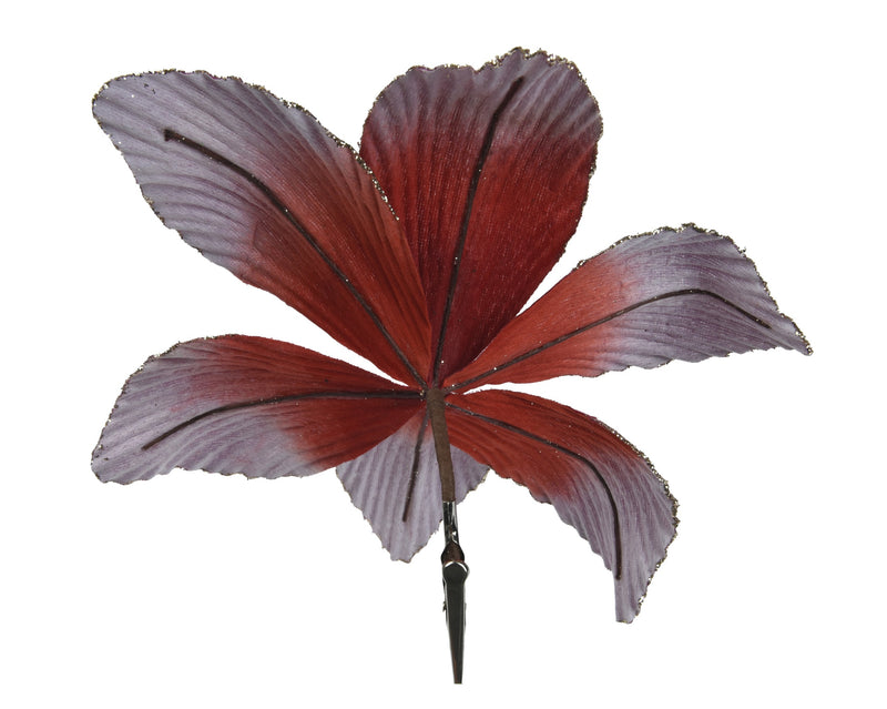 Amaryllis Flower on Clip 23 cm Assorted Velvet – alternate view