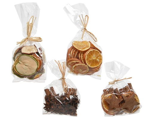 Bring the essence of the holiday season into your home with the Enchante Christmas Natural Potpourri Assortment. This delightful collection features four different varieties of natural potpourri, each carefully selected to evoke the warm, inviting scents of Christmas. Perfect for creating a festive atmosphere, this assortment includes dried citrus slices, star anise, cinnamon sticks, and apple slices, all beautifully packaged and tied with a rustic ribbon. Place them in bowls, sachets, or add them to your d
