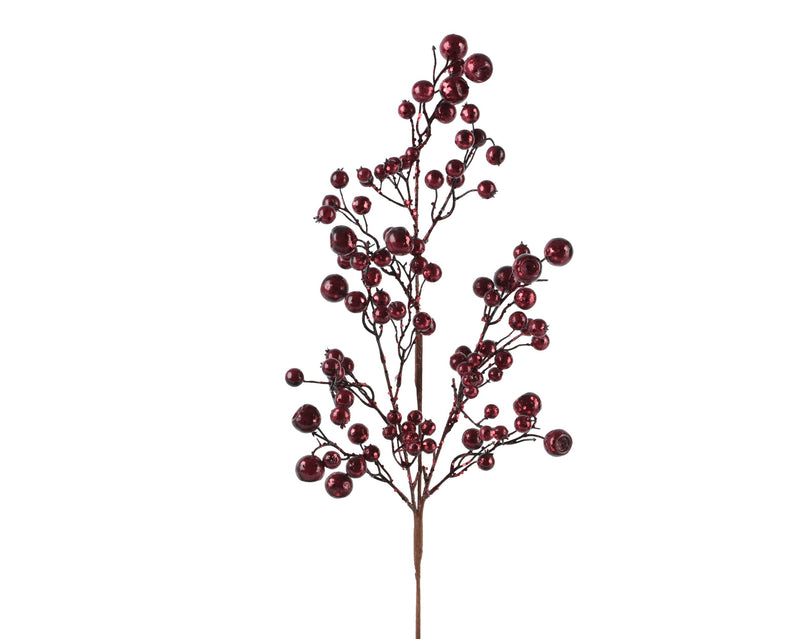 Berry Spray Maroon 68 cm Foam Christmas Decoration