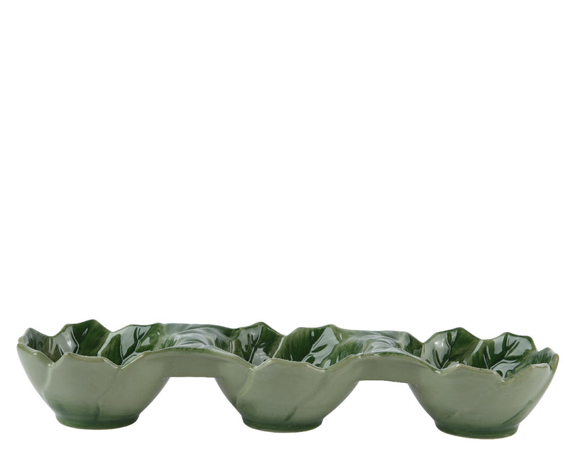 Dolomite Tapas Green Holly Pattern (28cm)