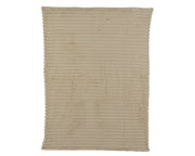 Throw White 130 × 170 cm Polyester Irregular Stripe