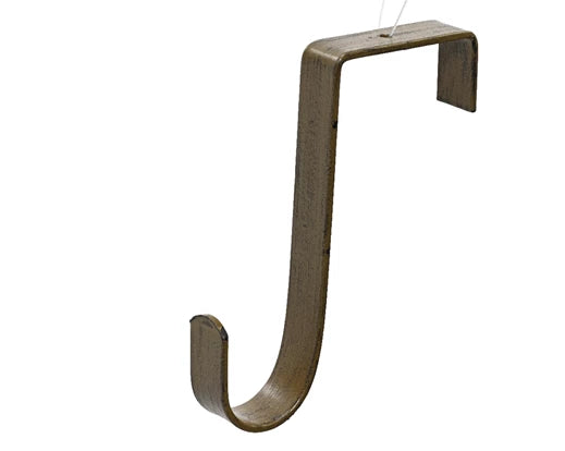 Christmas Wreath Door Hanger Brown Metal 11.5 cm (Pack of 4)