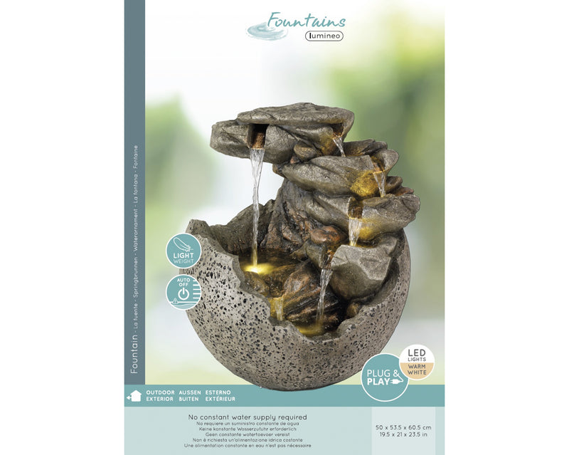 Tranquil Rock Water Feature - 130cm