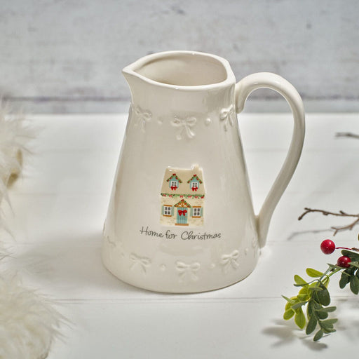Home for Christmas Stoneware Decorative Jug
