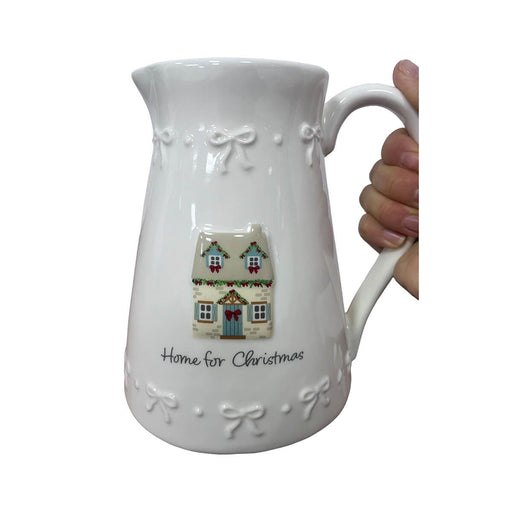 Home for Christmas Stoneware Decorative Jug