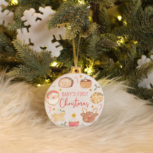 Baby's First Christmas Ceramic Bauble