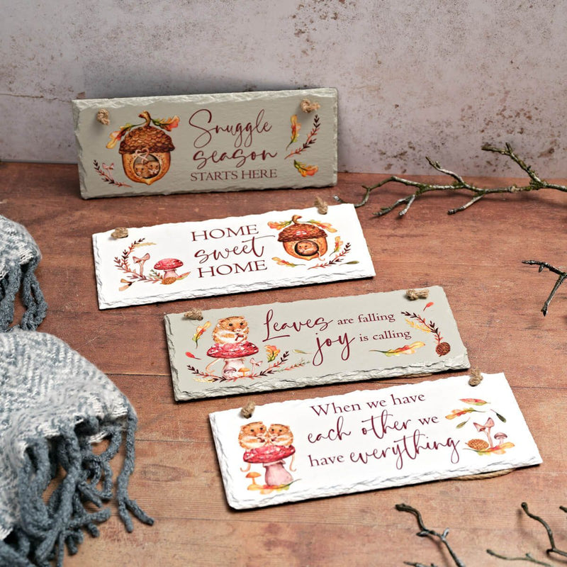 Harvest Mouse Slate Plaque - assorted design, sold separately
